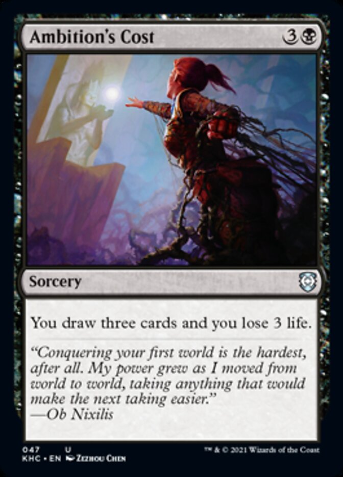 Ambition's Cost [Kaldheim Commander] | Gate City Games LLC