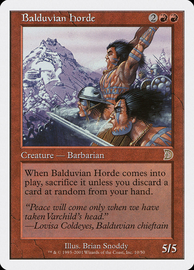 Balduvian Horde [Deckmasters] | Gate City Games LLC