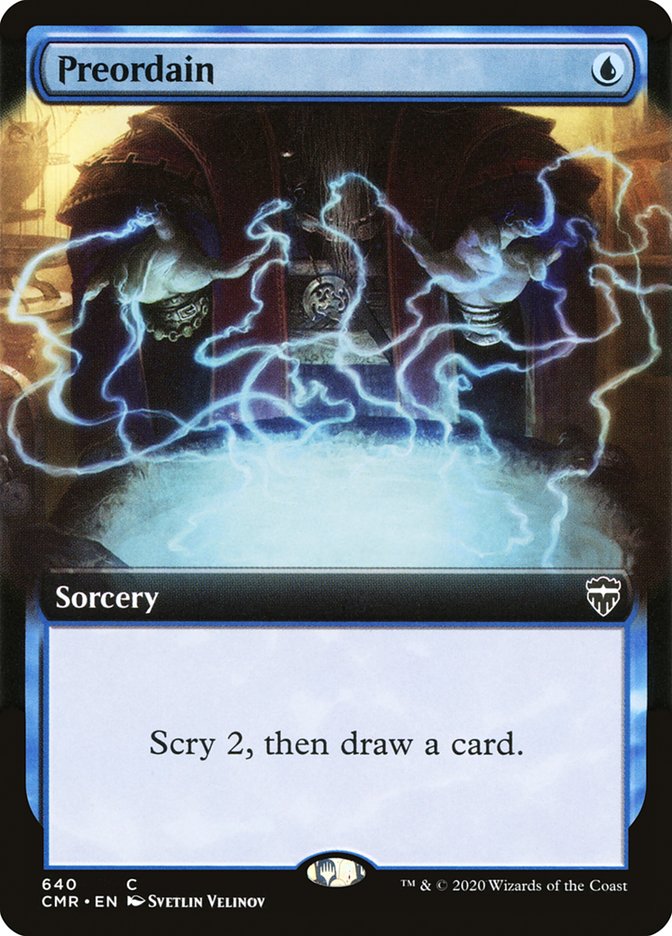 Preordain (Extended Art) [Commander Legends] | Gate City Games LLC