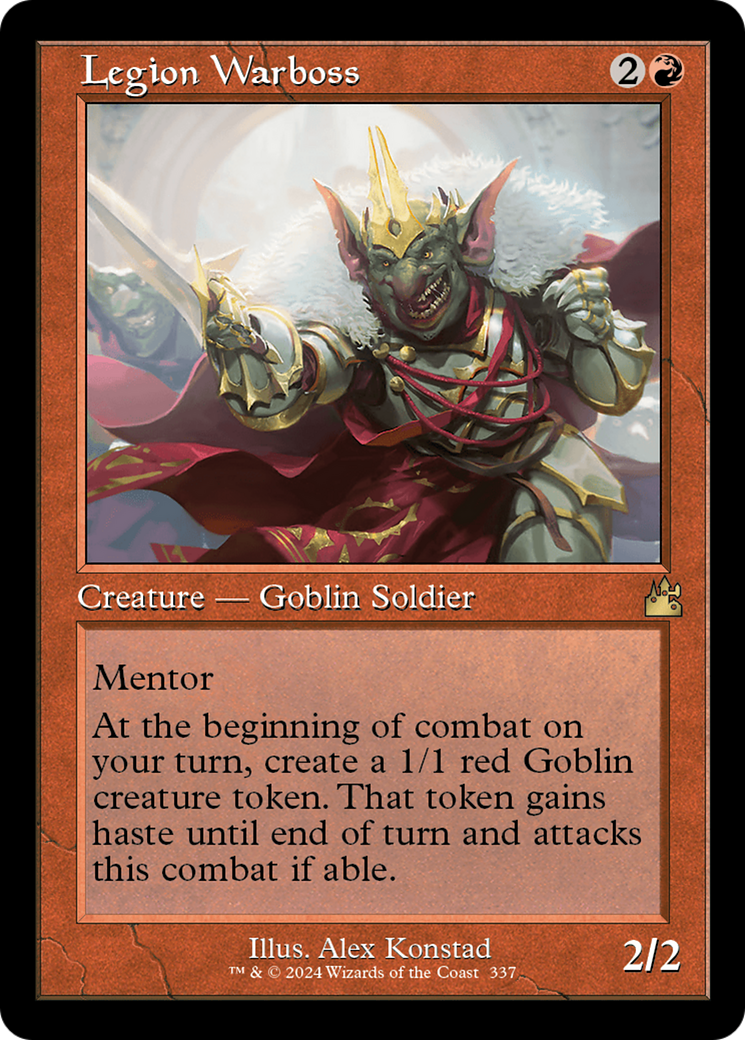 Legion Warboss (Retro Frame) [Ravnica Remastered] | Gate City Games LLC