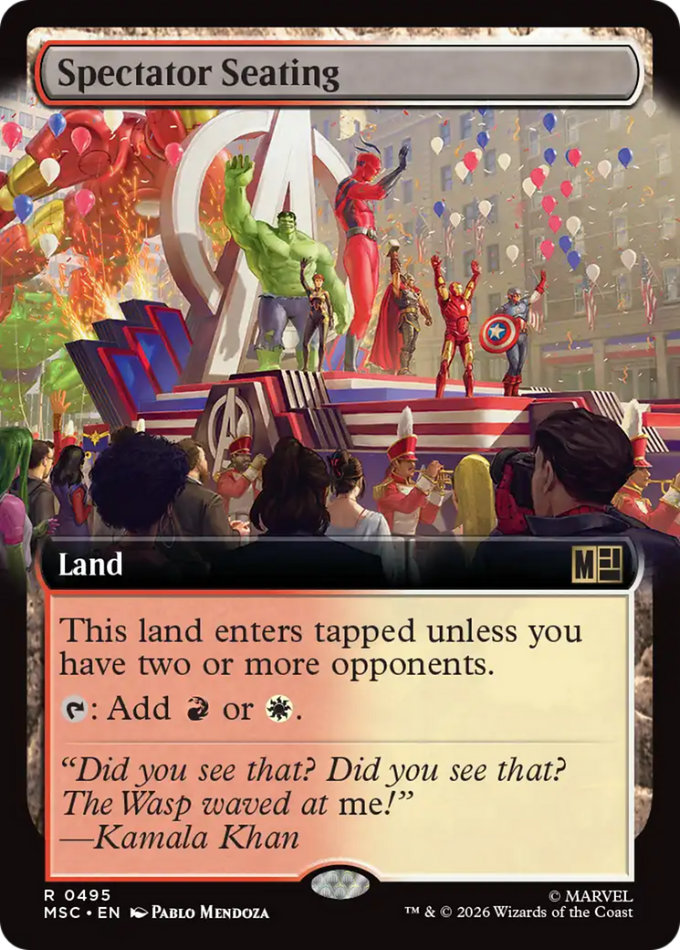 Spectator Seating (Extended Art) [Marvel Super Heroes Commander] | Gate City Games LLC