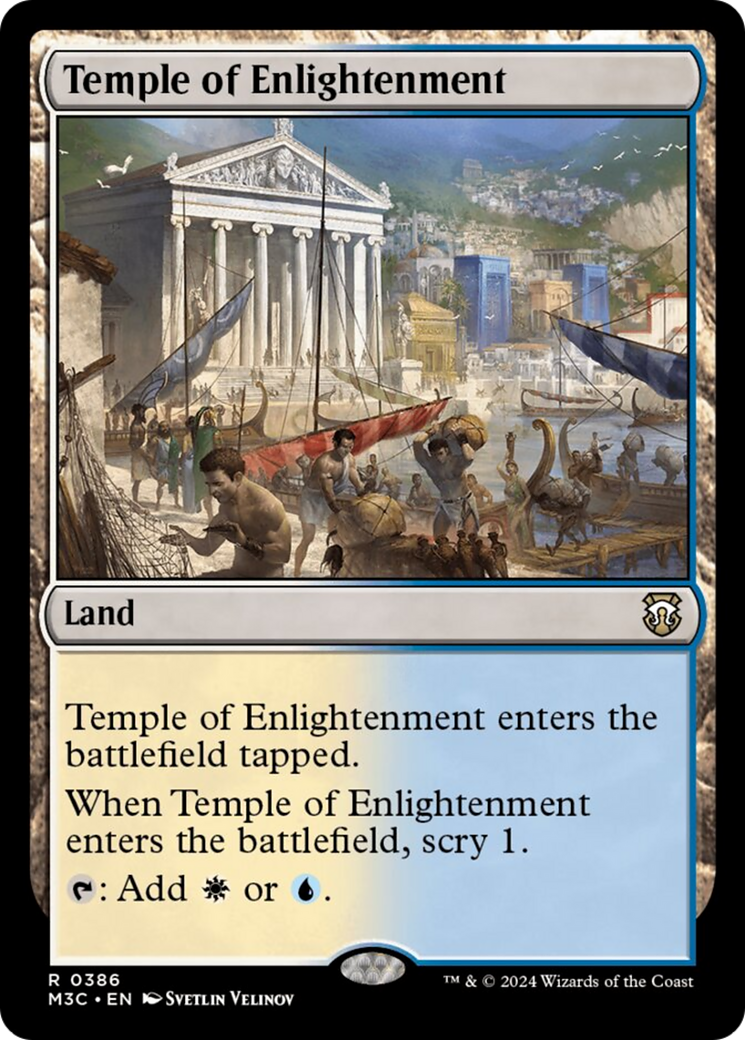 Temple of Enlightenment (Ripple Foil) [Modern Horizons 3 Commander] | Gate City Games LLC