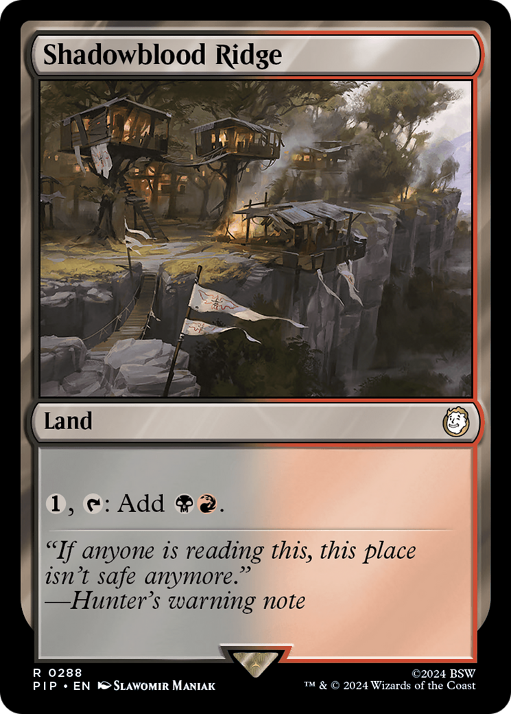 Shadowblood Ridge [Fallout] | Gate City Games LLC