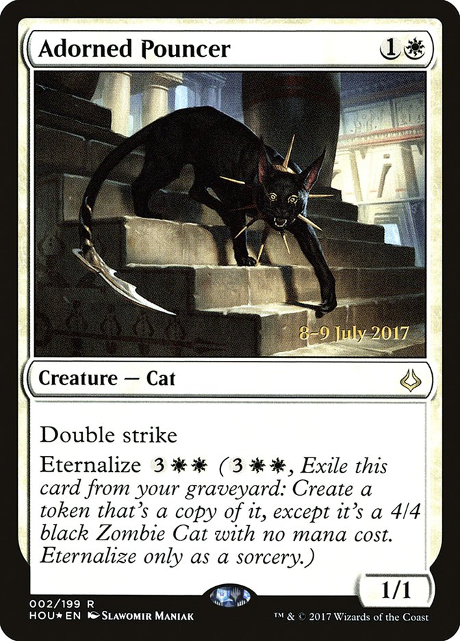 Adorned Pouncer [Hour of Devastation Prerelease Promos] | Gate City Games LLC