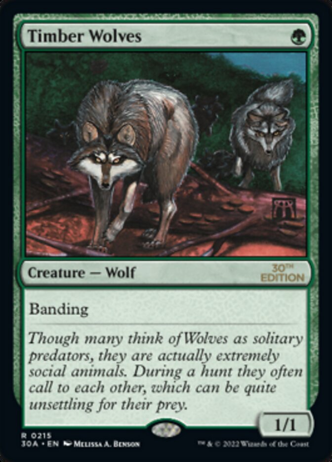 Timber Wolves [30th Anniversary Edition] | Gate City Games LLC