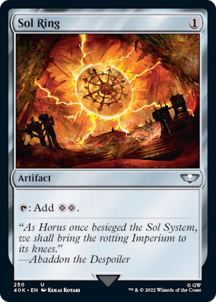 Sol Ring (250) (Surge Foil) [Warhammer 40,000] | Gate City Games LLC