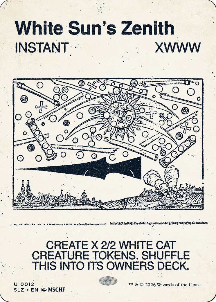 White Sun's Zenith (0012) [Secret Lair x MSCHF: The Zeta Set] | Gate City Games LLC