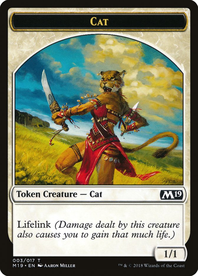 Cat Token [Core Set 2019 Tokens] | Gate City Games LLC