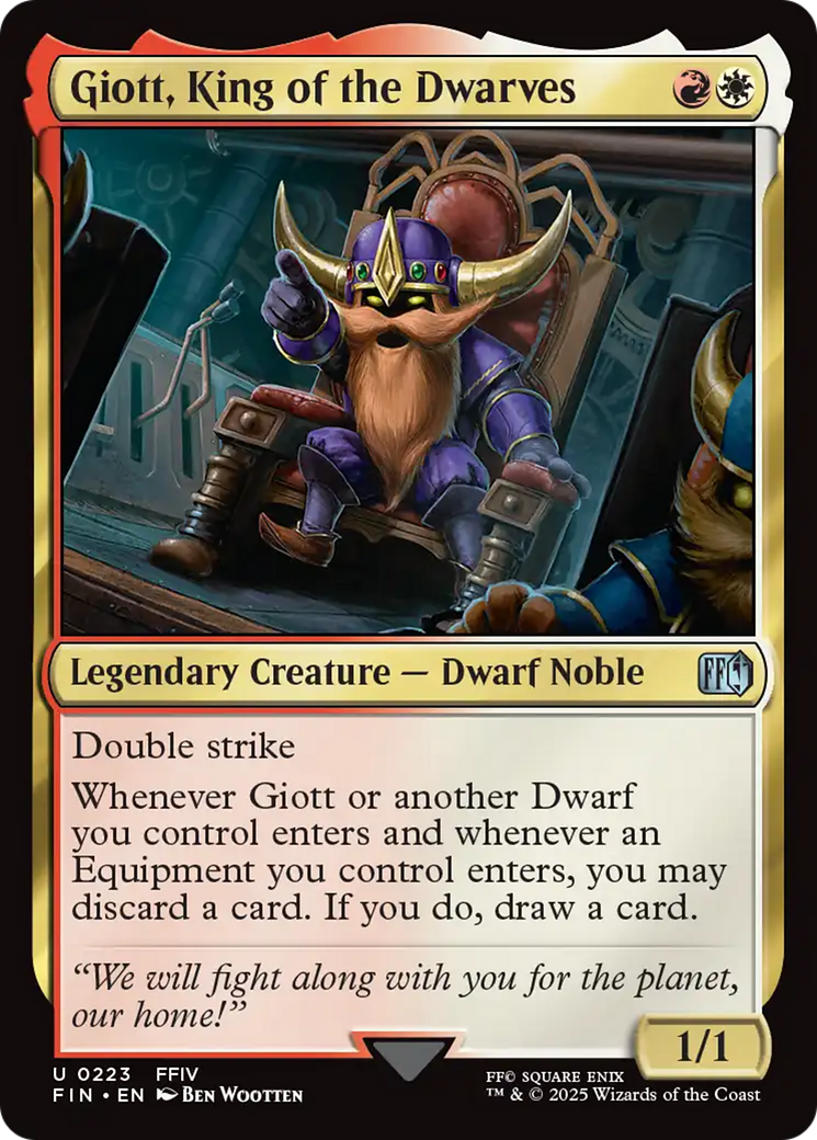 Giott, King of the Dwarves [FINAL FANTASY] | Gate City Games LLC