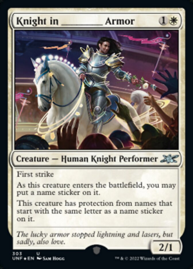 Knight in _____ Armor (Galaxy Foil) [Unfinity] | Gate City Games LLC