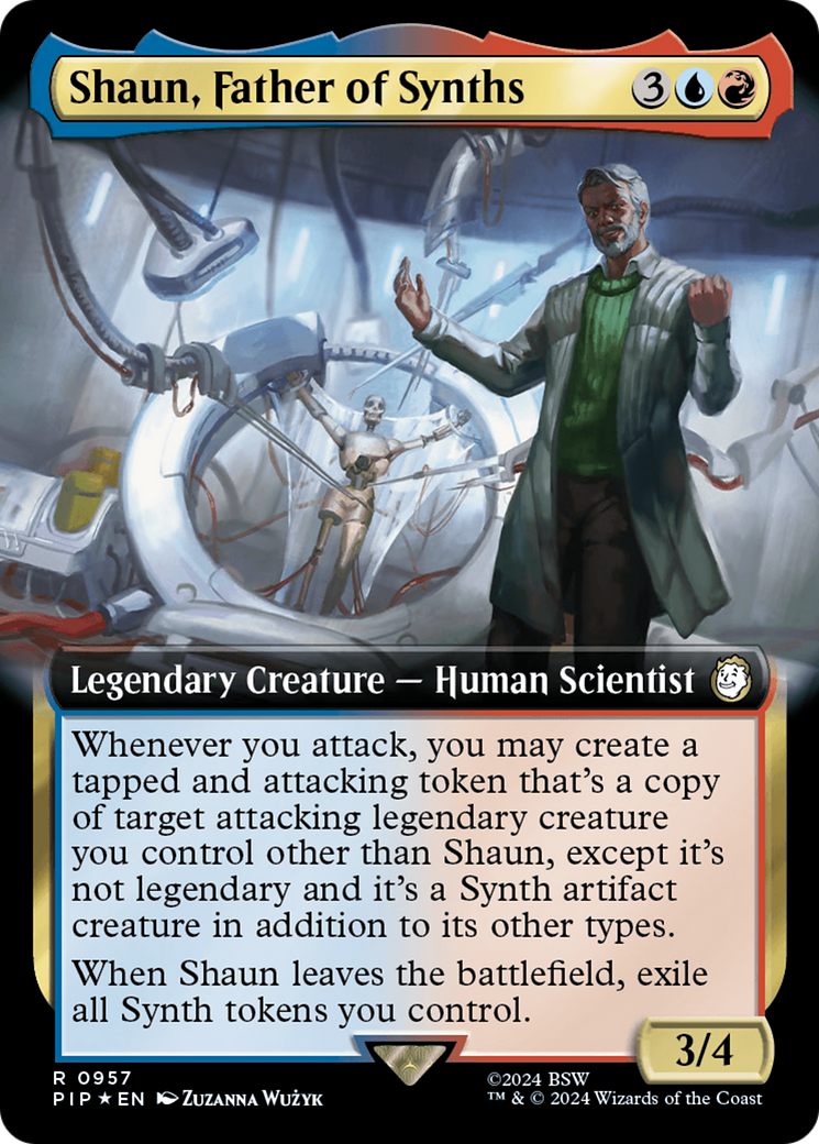 Shaun, Father of Synths (Extended Art) (Surge Foil) [Fallout] | Gate City Games LLC