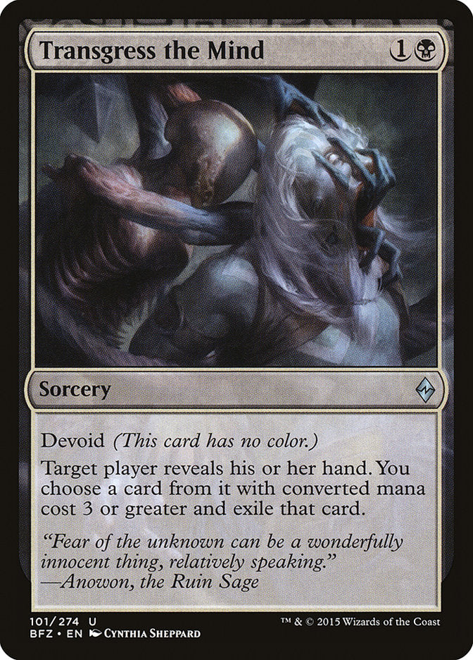 Transgress the Mind [Battle for Zendikar] | Gate City Games LLC
