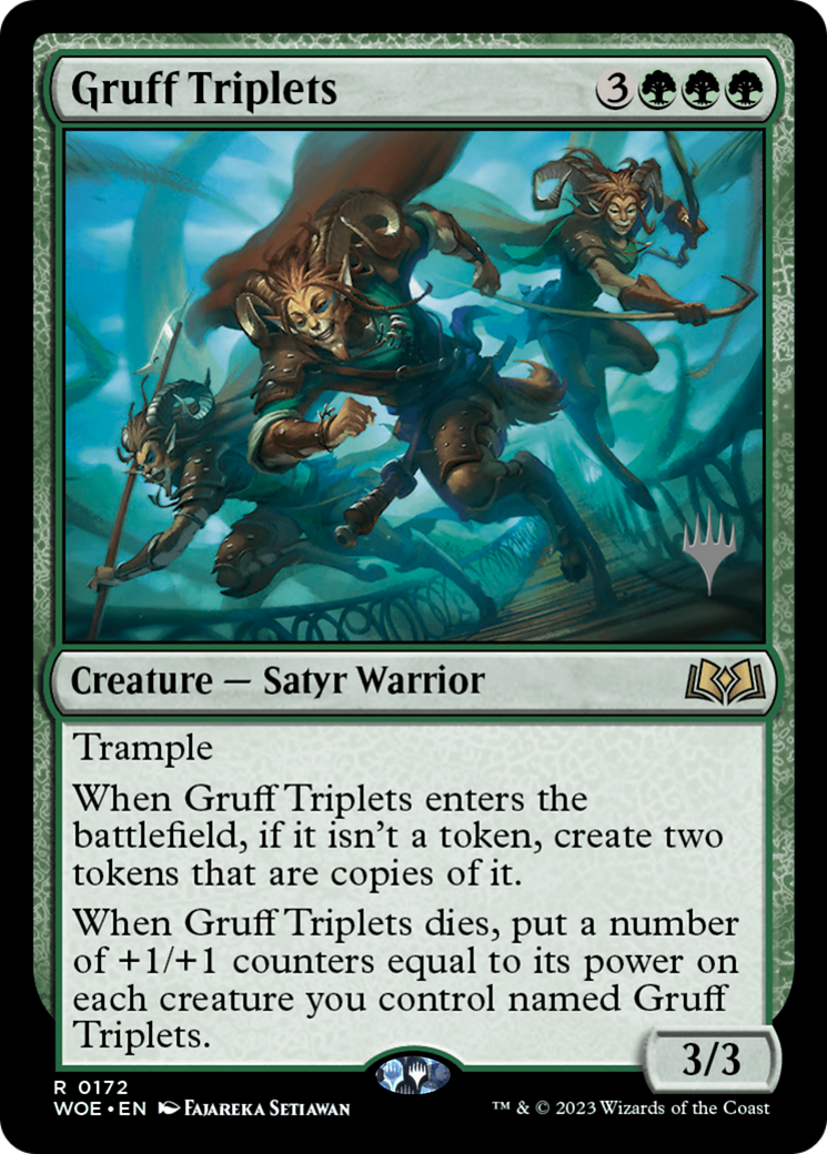 Gruff Triplets (Promo Pack) [Wilds of Eldraine Promos] | Gate City Games LLC