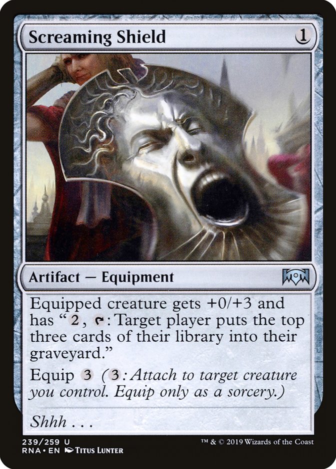 Screaming Shield [Ravnica Allegiance] | Gate City Games LLC