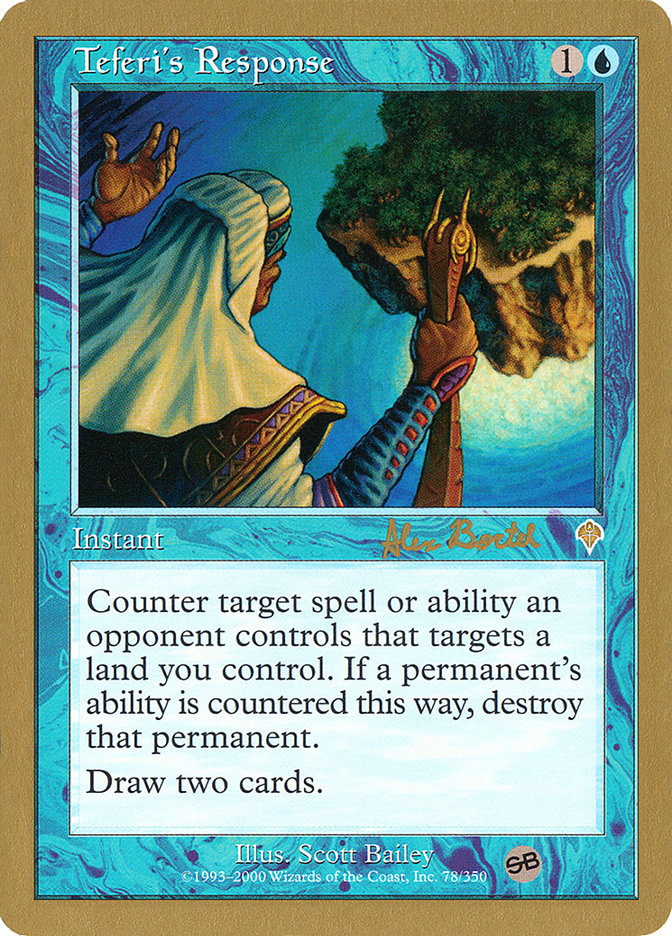 Teferi's Response (Alex Borteh) (SB) [World Championship Decks 2001] | Gate City Games LLC