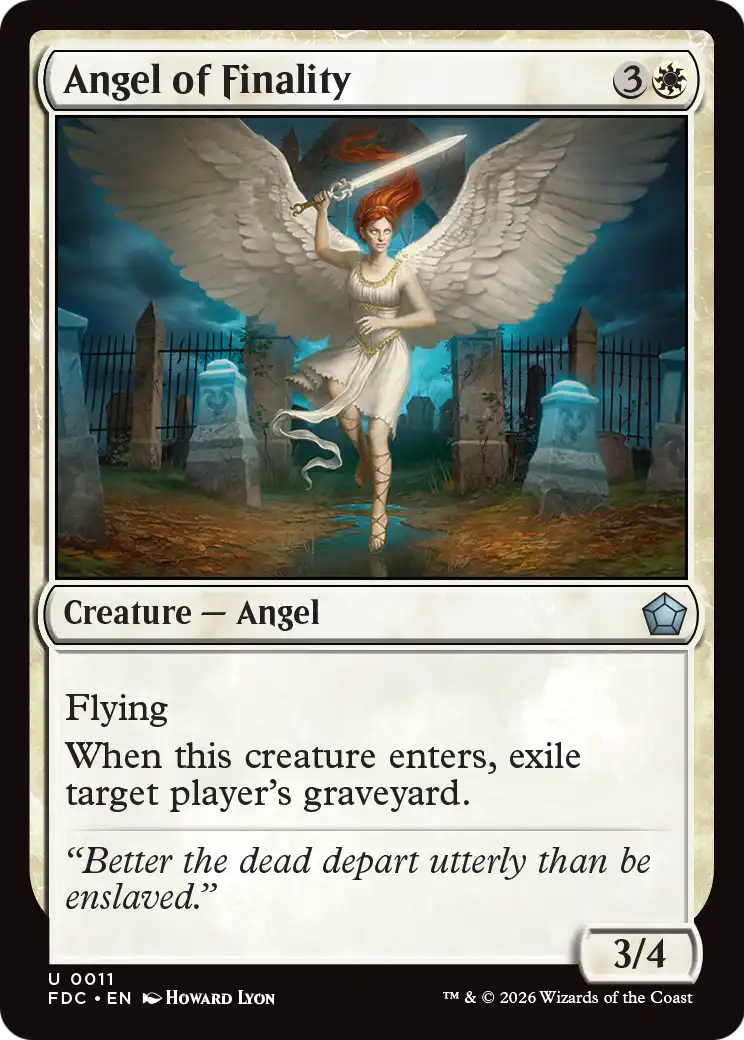 Angel of Finality [Foundations Commander] | Gate City Games LLC