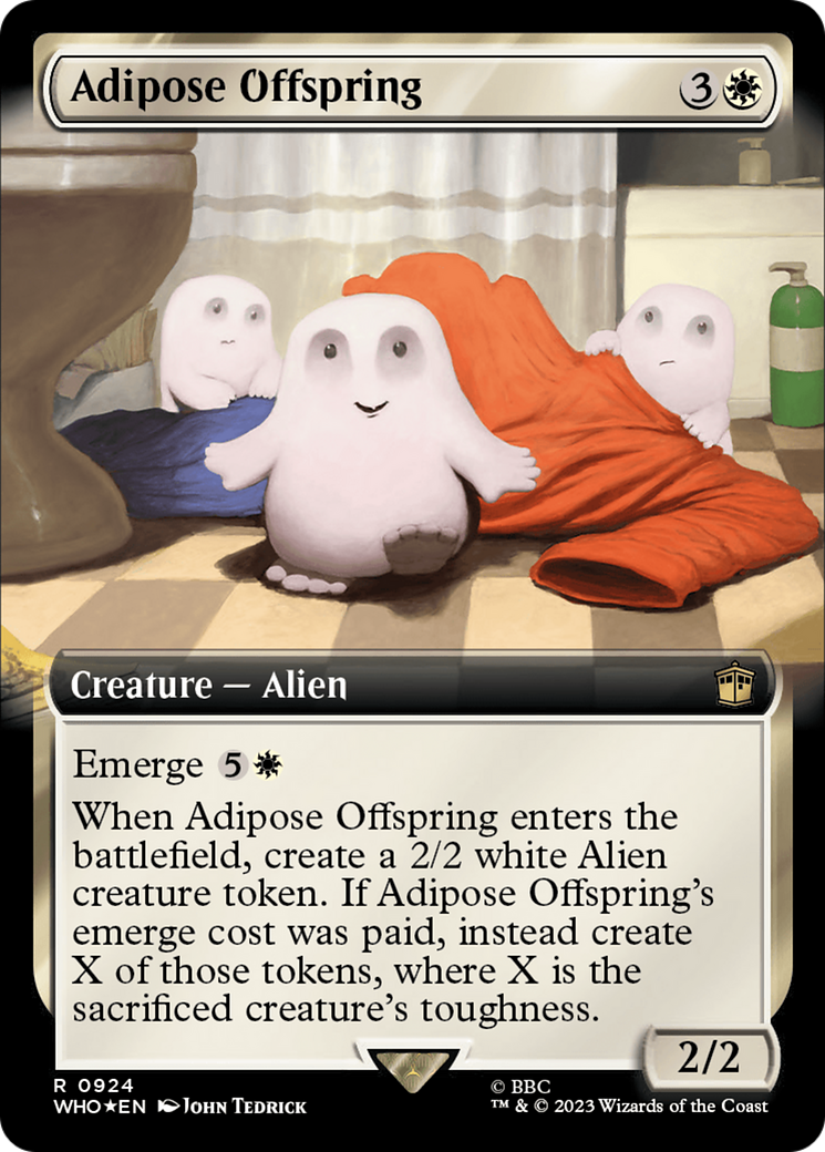 Adipose Offspring (Extended Art) (Surge Foil) [Doctor Who] | Gate City Games LLC