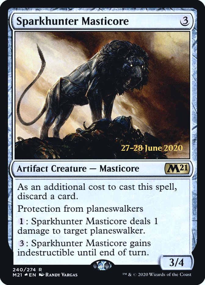 Sparkhunter Masticore [Core Set 2021 Prerelease Promos] | Gate City Games LLC