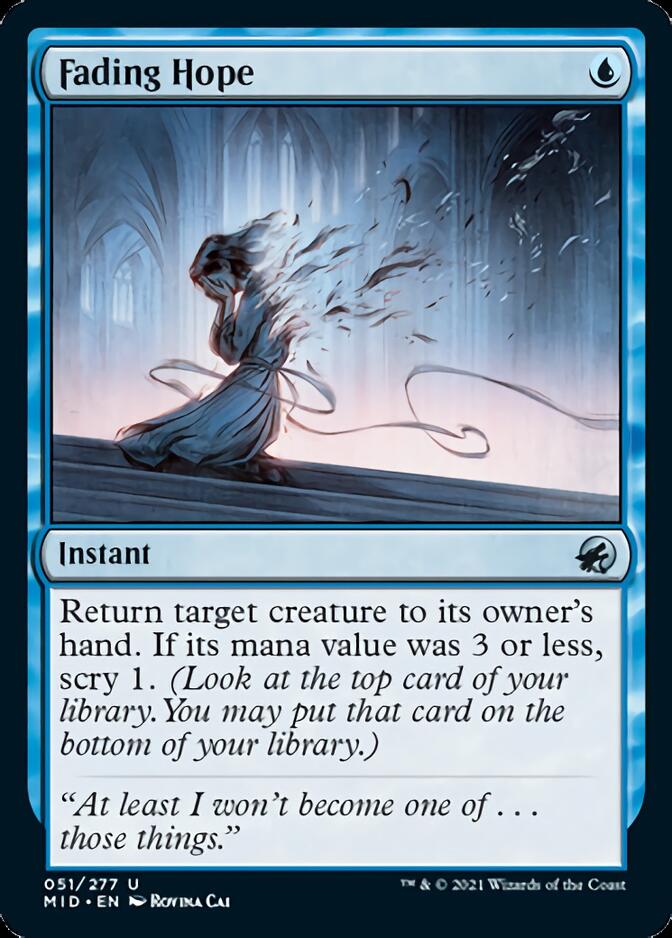 Fading Hope [Innistrad: Midnight Hunt] | Gate City Games LLC