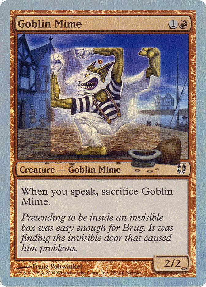 Goblin Mime (Alternate Foil) [Unhinged] | Gate City Games LLC