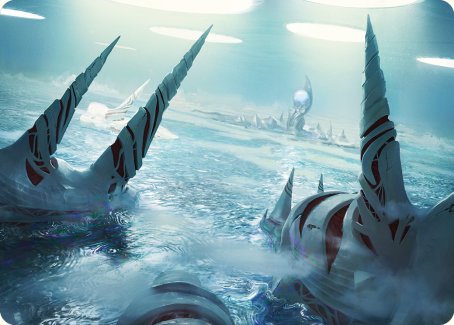 Seachrome Coast Art Card [Phyrexia: All Will Be One Art Series] | Gate City Games LLC
