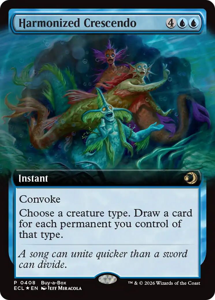 Harmonized Crescendo (Extended Art) (Buy-A-Box) [Lorwyn Eclipsed] | Gate City Games LLC