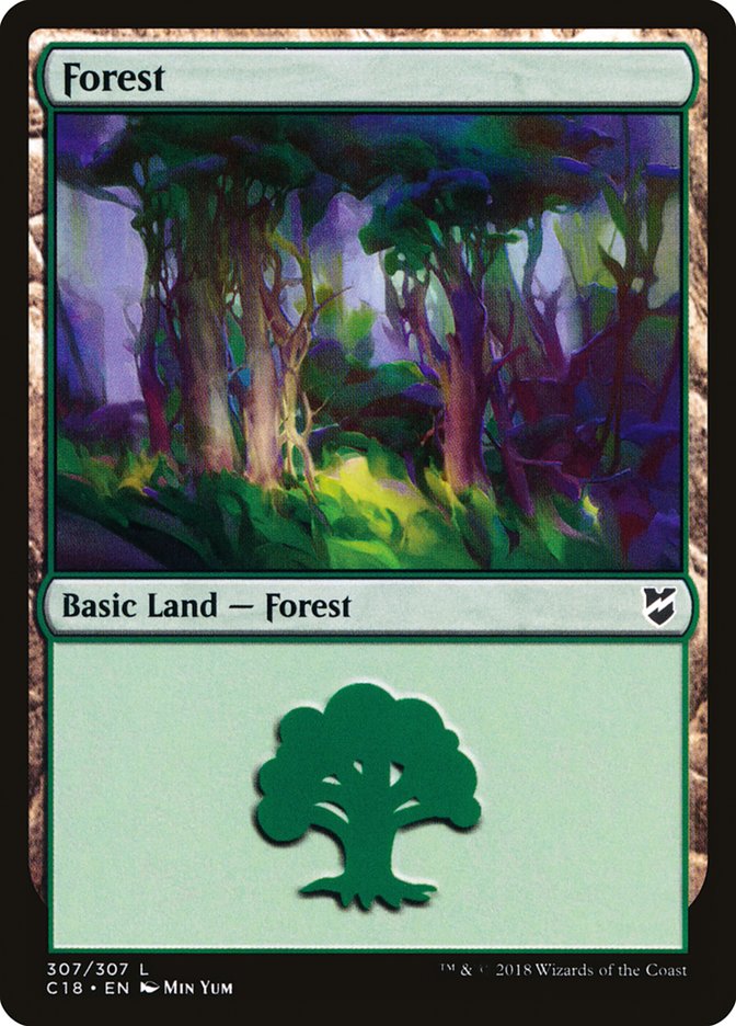 Forest (307) [Commander 2018] | Gate City Games LLC
