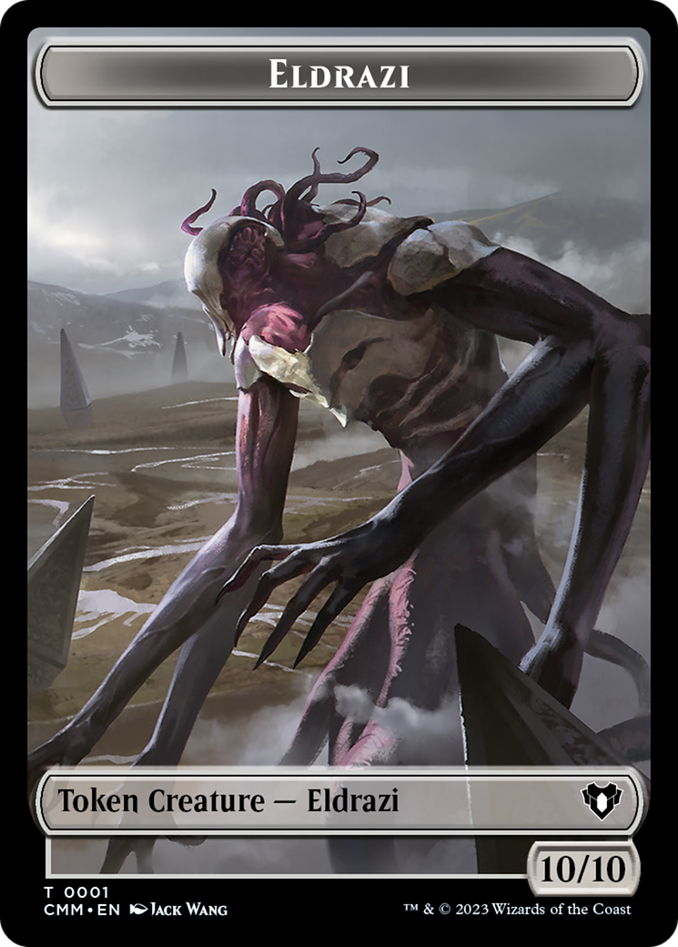 Eldrazi // Knight Double-Sided Token [Commander Masters Tokens] | Gate City Games LLC