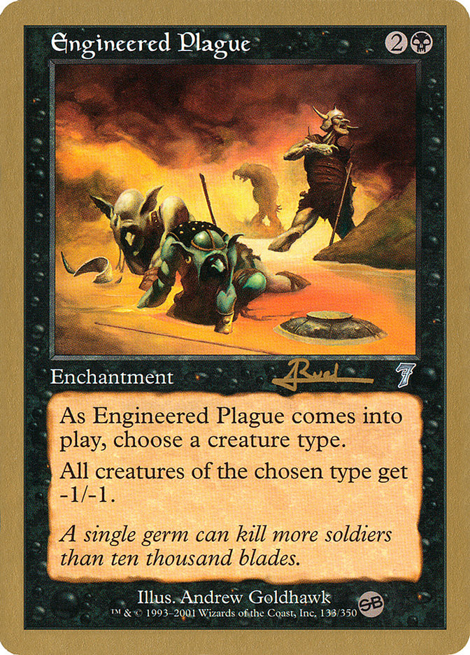 Engineered Plague (Antoine Ruel) (SB) [World Championship Decks 2001] | Gate City Games LLC