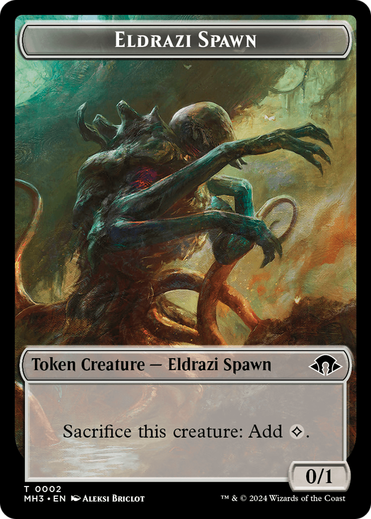 Eldrazi Spawn // Zombie Army Double-Sided Token [Modern Horizons 3 Tokens] | Gate City Games LLC