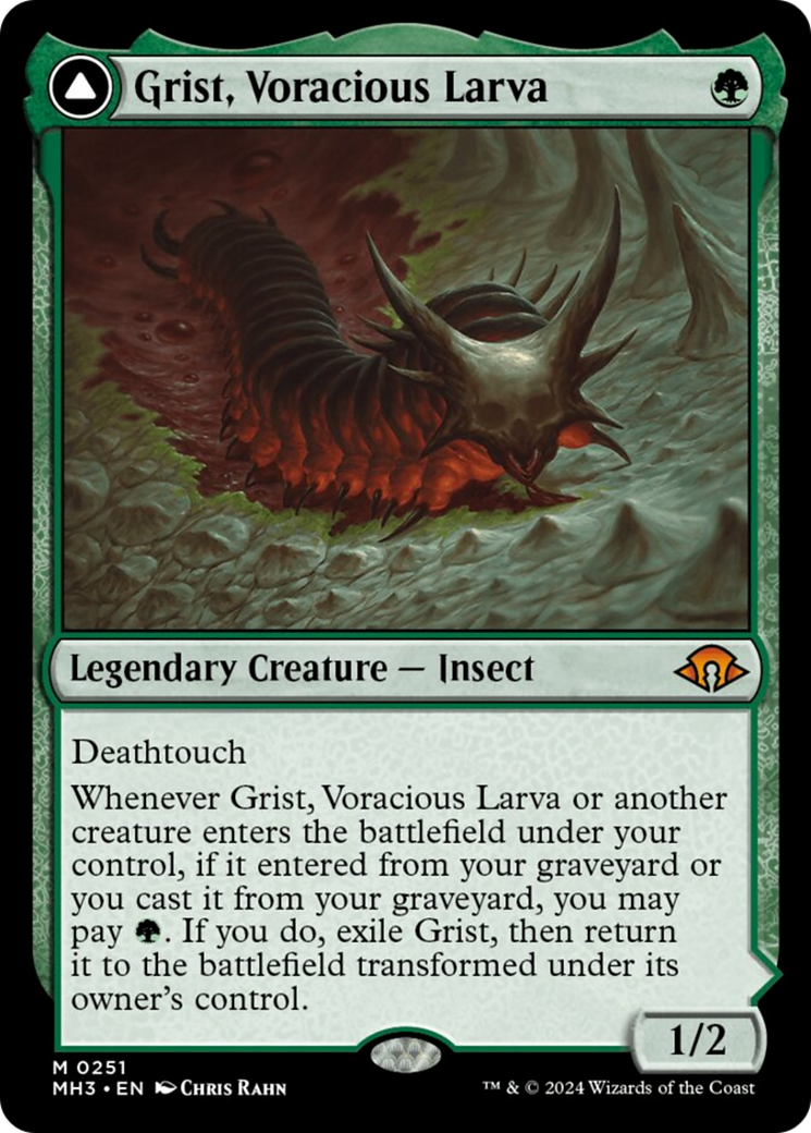 Grist, Voracious Larva // Grist, the Plague Swarm [Modern Horizons 3] | Gate City Games LLC