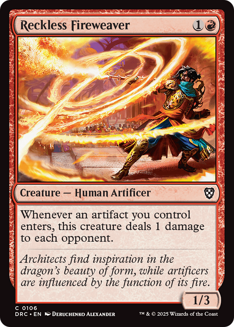 Reckless Fireweaver [Aetherdrift Commander] | Gate City Games LLC