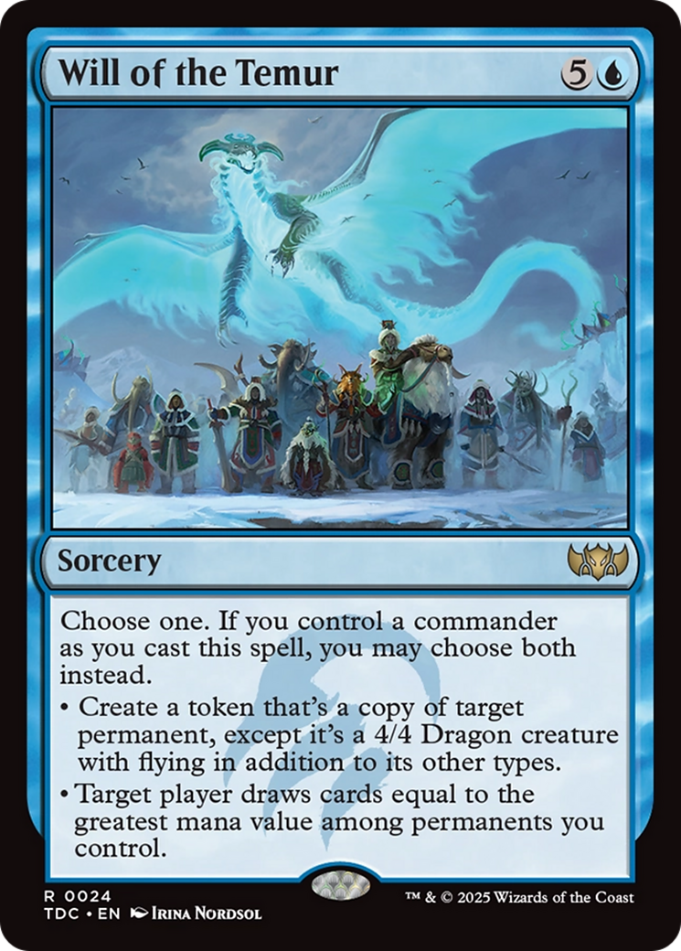 Will of the Temur [Tarkir: Dragonstorm Commander] | Gate City Games LLC