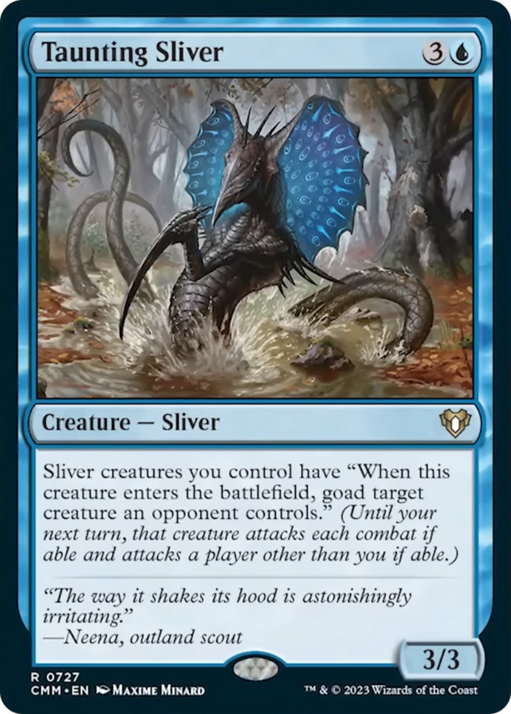 Taunting Sliver [Commander Masters] | Gate City Games LLC