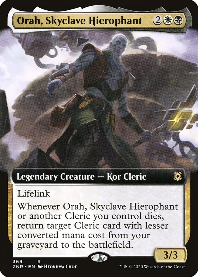 Orah, Skyclave Hierophant (Extended Art) [Zendikar Rising] | Gate City Games LLC