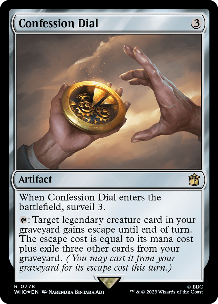Confession Dial (Surge Foil) [Doctor Who] | Gate City Games LLC