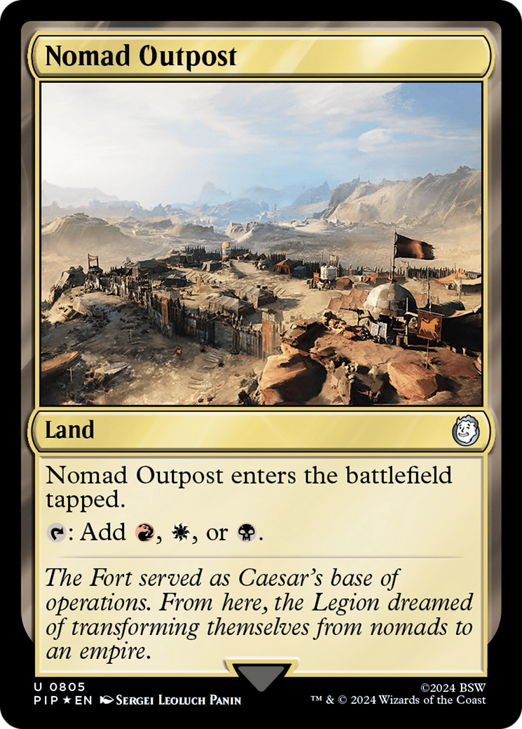 Nomad Outpost (Surge Foil) [Fallout] | Gate City Games LLC