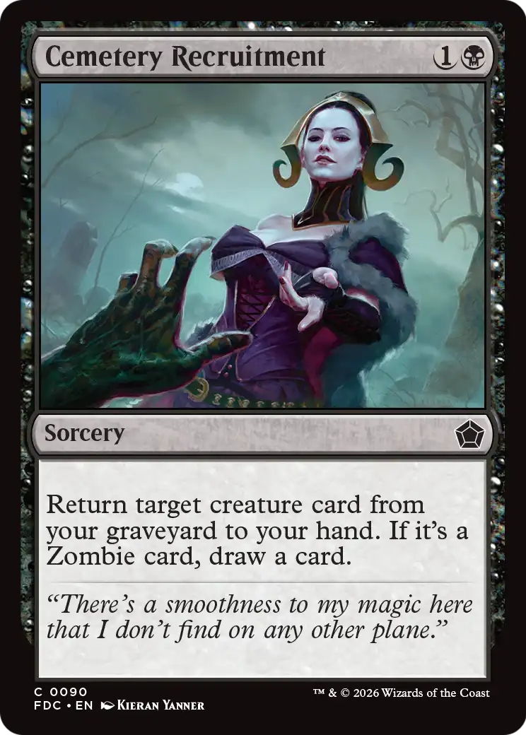 Cemetery Recruitment [Foundations Commander] | Gate City Games LLC