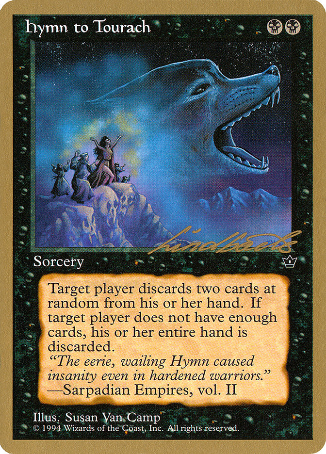 Hymn to Tourach (Wolf) (Leon Lindback) [Pro Tour Collector Set] | Gate City Games LLC
