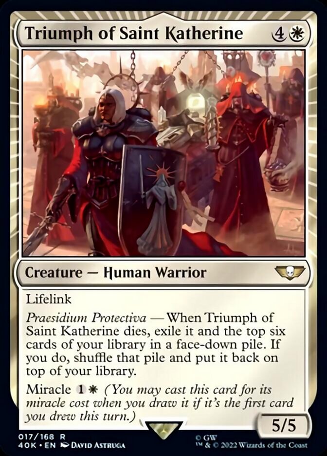 Triumph of Saint Katherine (Surge Foil) [Warhammer 40,000] | Gate City Games LLC
