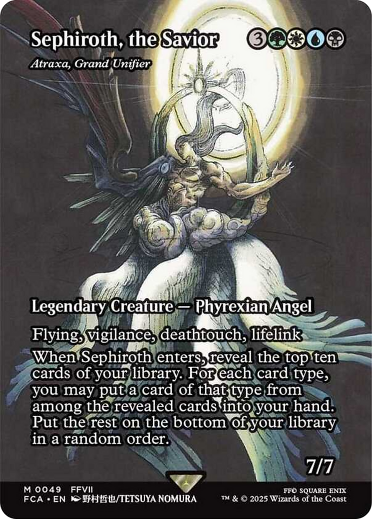 Sephiroth, the Savior - Atraxa, Grand Unifier (Showcase) [FINAL FANTASY : Through the Ages] | Gate City Games LLC