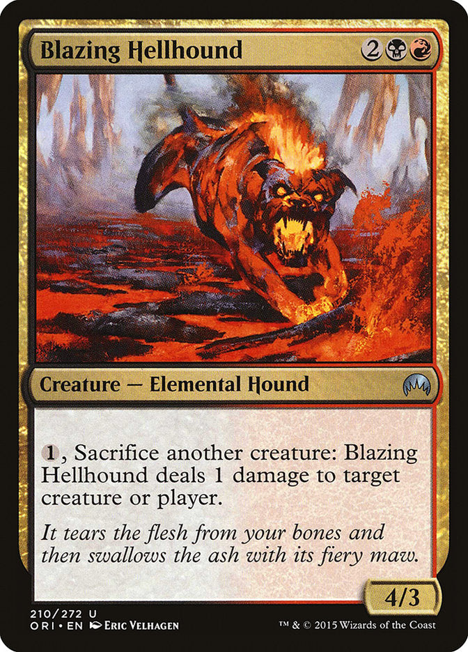 Blazing Hellhound [Magic Origins] | Gate City Games LLC