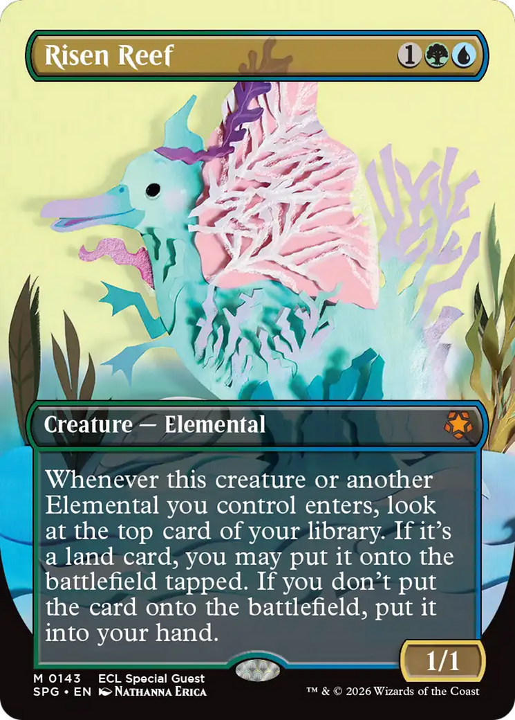 Risen Reef (Borderless) [Lorwyn Eclipsed Special Guests] | Gate City Games LLC