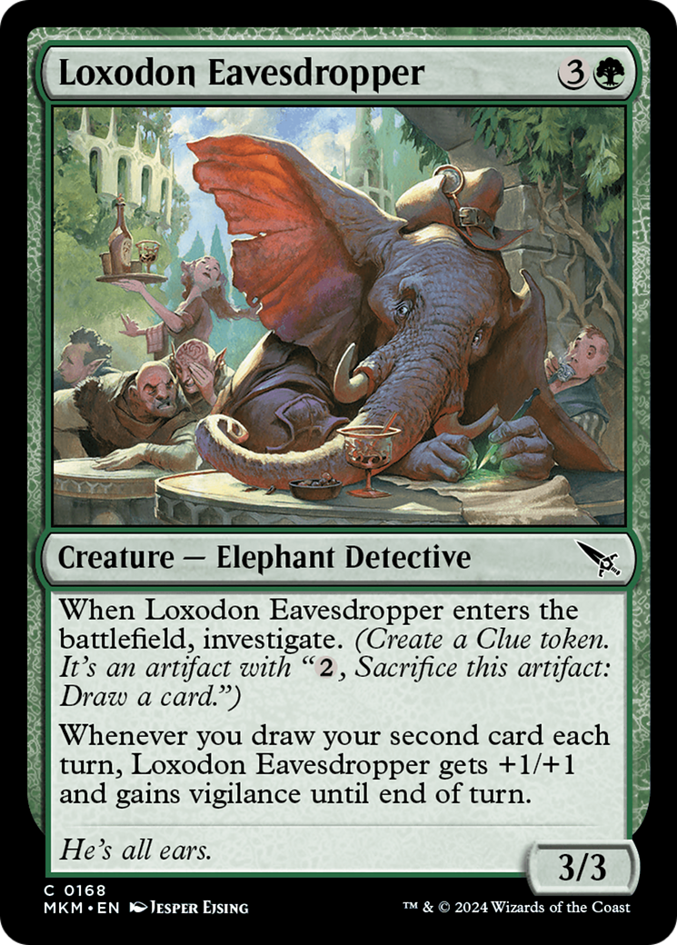 Loxodon Eavesdropper [Murders at Karlov Manor] | Gate City Games LLC