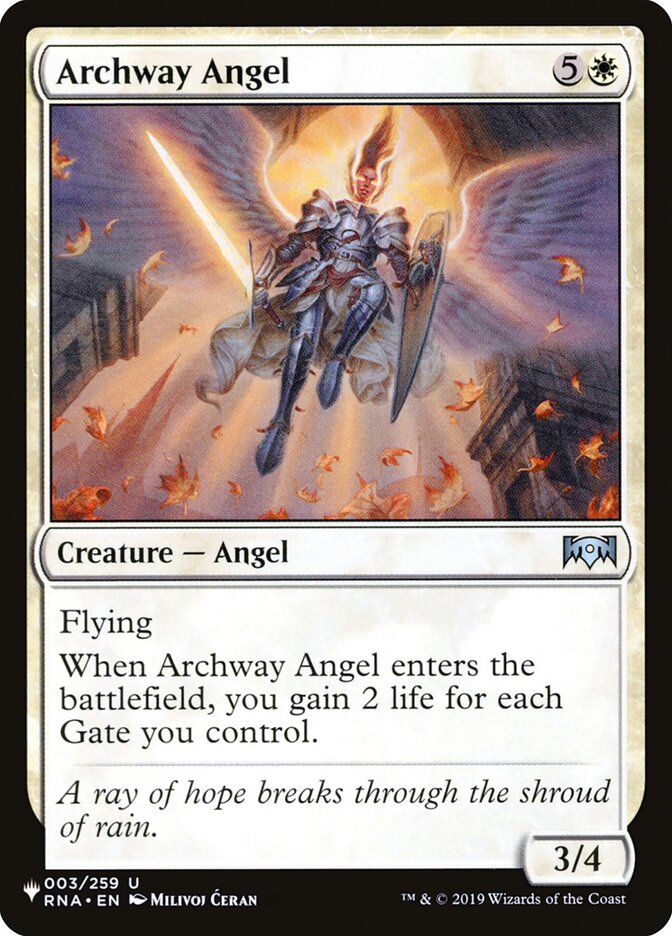 Archway Angel [The List] | Gate City Games LLC