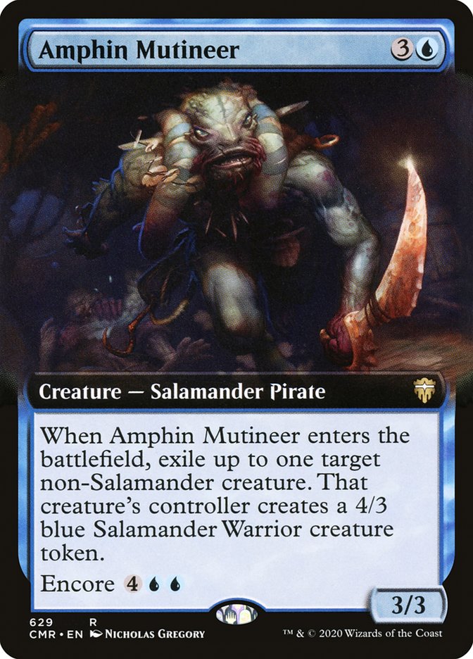 Amphin Mutineer (Extended Art) [Commander Legends] | Gate City Games LLC
