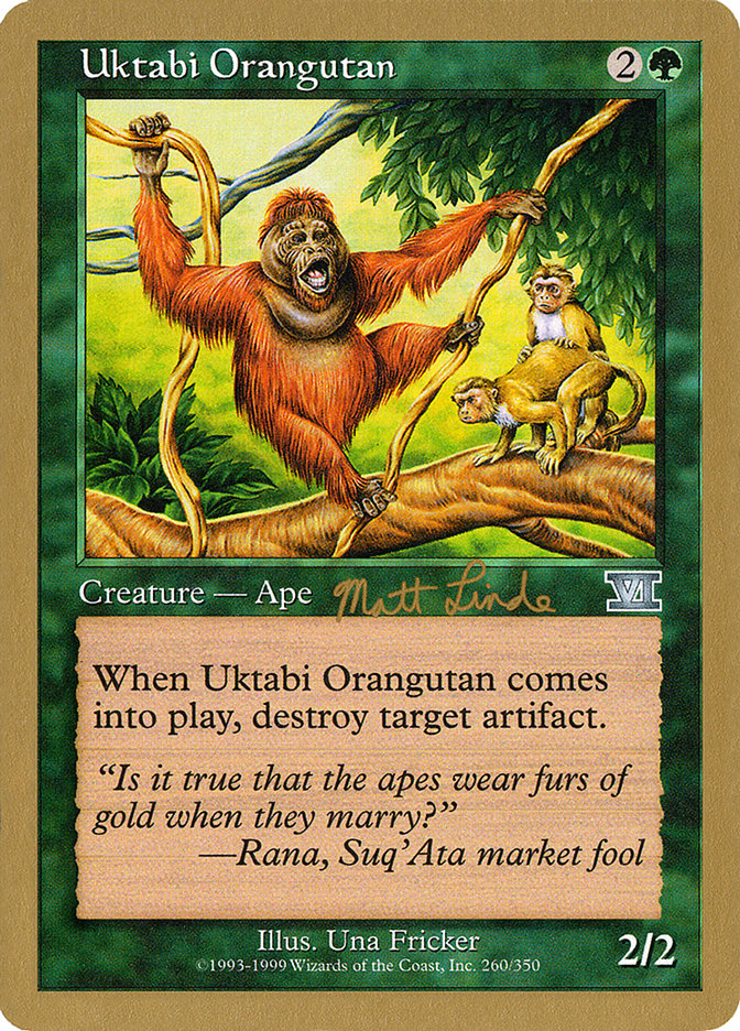 Uktabi Orangutan (Matt Linde) [World Championship Decks 1999] | Gate City Games LLC