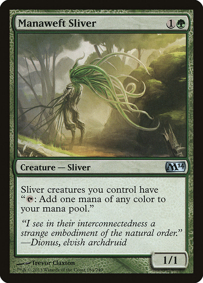 Manaweft Sliver [Magic 2014] | Gate City Games LLC