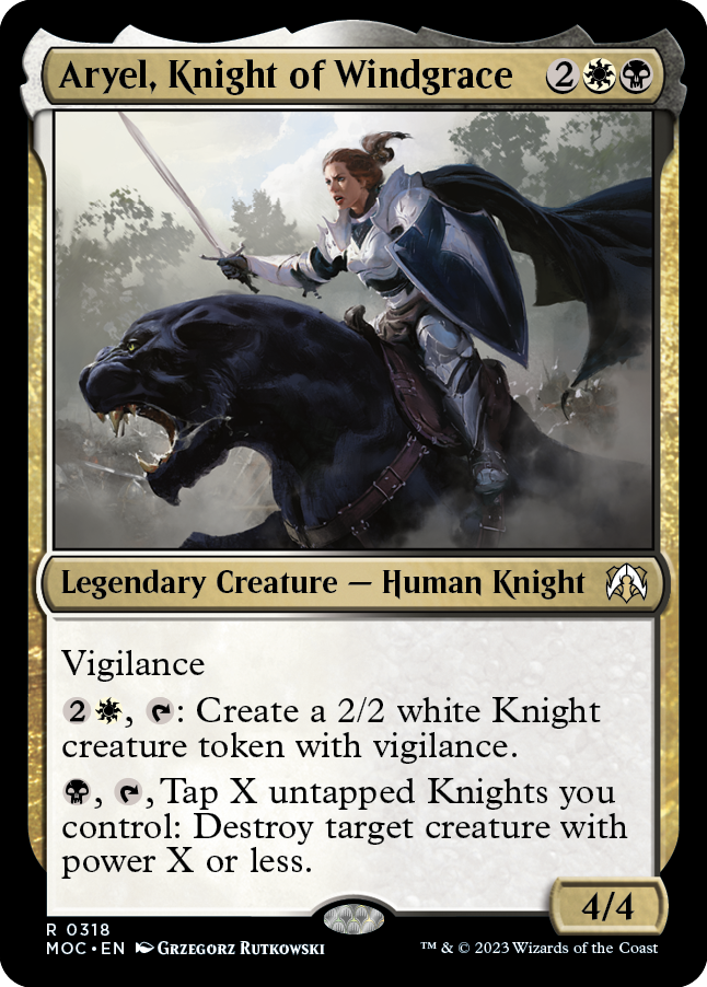 Aryel, Knight of Windgrace [March of the Machine Commander] | Gate City Games LLC