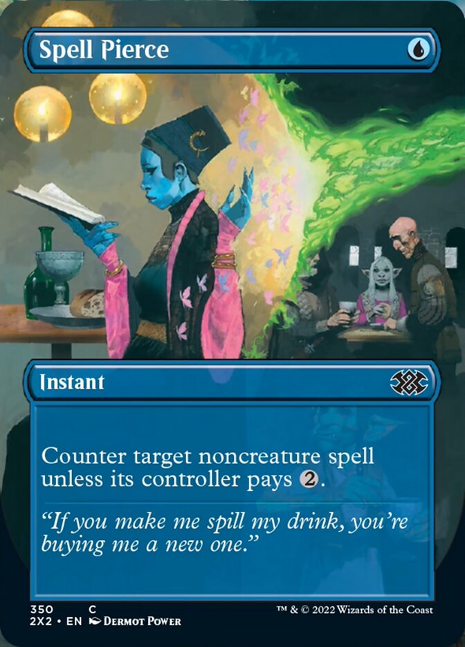 Spell Pierce (Borderless Alternate Art) [Double Masters 2022] | Gate City Games LLC